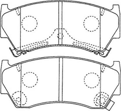 FIT FP0668 - Brake Pad Set, disc brake autospares.lv