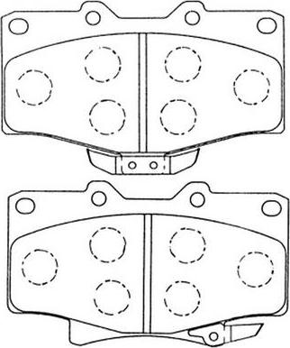 FIT FP0611 - Brake Pad Set, disc brake autospares.lv