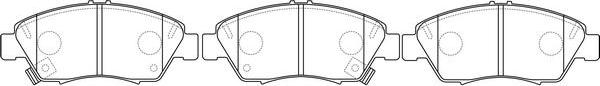 FIT FP0621 - Brake Pad Set, disc brake autospares.lv