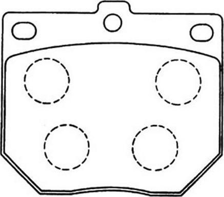FIT FP0057 - Brake Pad Set, disc brake autospares.lv