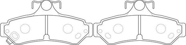 FIT FP0032 - Brake Pad Set, disc brake autospares.lv