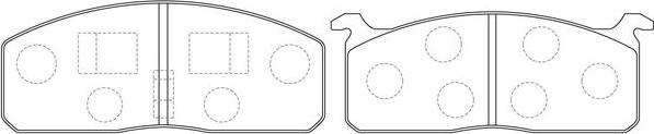 FIT FP0197 - Brake Pad Set, disc brake autospares.lv