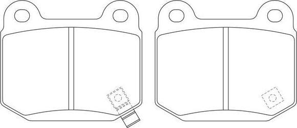 FIT FP0109 - Brake Pad Set, disc brake autospares.lv