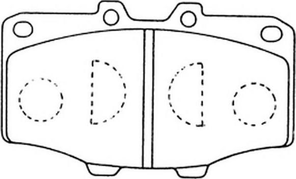 FIT FP0137 - Brake Pad Set, disc brake autospares.lv