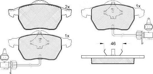 FIT FP0840E - Brake Pad Set, disc brake autospares.lv