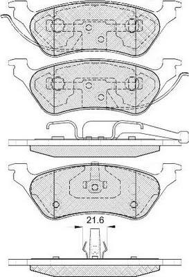 FIT FP0858 - Brake Pad Set, disc brake autospares.lv