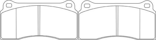 FIT FP0810 - Brake Pad Set, disc brake autospares.lv