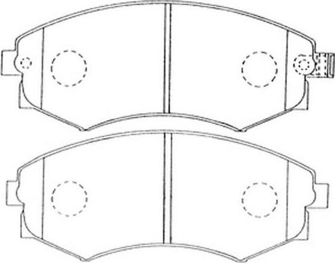 FIT FP0887 - Brake Pad Set, disc brake autospares.lv