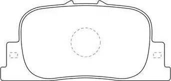 Koreastar KBPG-128 - Brake Pad Set, disc brake autospares.lv