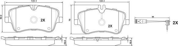 FIT FP0872E - Brake Pad Set, disc brake autospares.lv