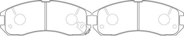 FIT FP0399 - Brake Pad Set, disc brake autospares.lv