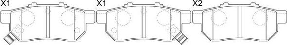 FIT FP0374 - Brake Pad Set, disc brake autospares.lv