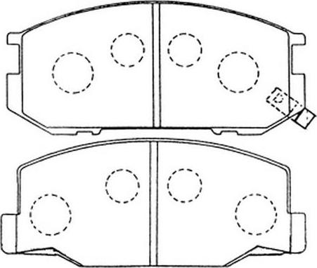 FIT FP0245 - Brake Pad Set, disc brake autospares.lv
