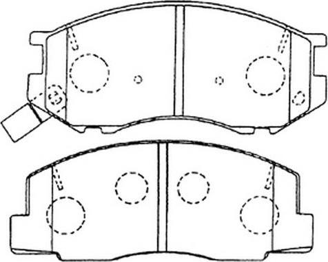 FIT FP0263 - Brake Pad Set, disc brake autospares.lv