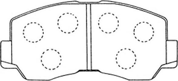 FIT FP0208 - Brake Pad Set, disc brake autospares.lv