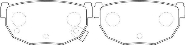 FIT FP0230 - Brake Pad Set, disc brake autospares.lv