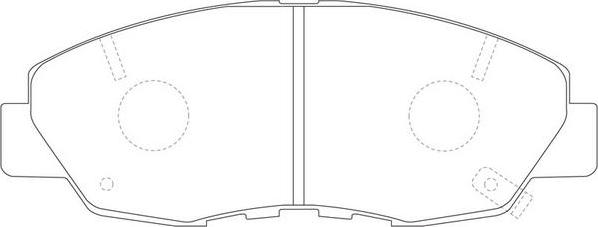 FIT FP0764 - Brake Pad Set, disc brake autospares.lv