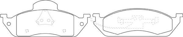 FIT FP0760 - Brake Pad Set, disc brake autospares.lv