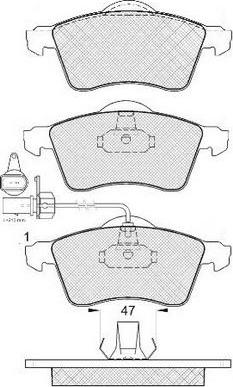 FIT FP0705E - Brake Pad Set, disc brake autospares.lv