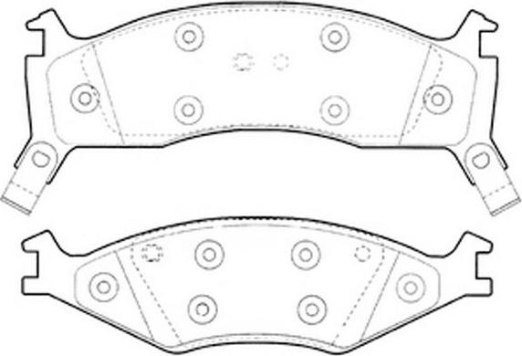 FIT FP0719 - Brake Pad Set, disc brake autospares.lv