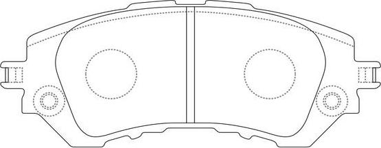 FIT FP1950 - Brake Pad Set, disc brake autospares.lv