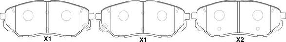 FIT FP1962 - Brake Pad Set, disc brake autospares.lv