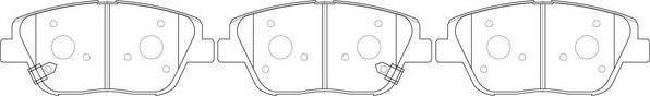 FIT FP1444 - Brake Pad Set, disc brake autospares.lv