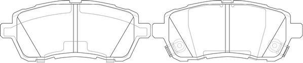 FIT FP1454 - Brake Pad Set, disc brake autospares.lv