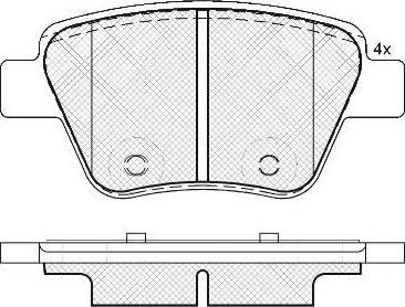 FIT FP1456 - Brake Pad Set, disc brake autospares.lv