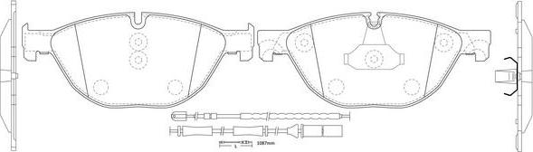 FIT FP1409E - Brake Pad Set, disc brake autospares.lv