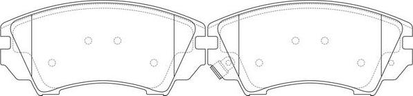 FIT FP1404 - Brake Pad Set, disc brake autospares.lv