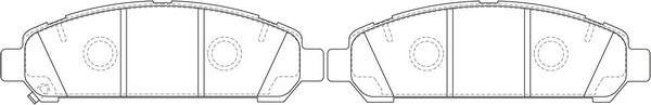 FIT FP1401 - Brake Pad Set, disc brake autospares.lv