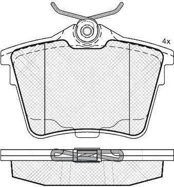 FIT FP1486 - Brake Pad Set, disc brake autospares.lv