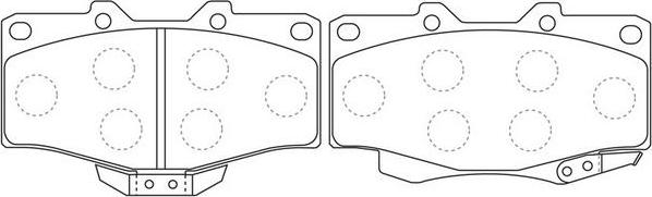 FIT FP1436 - Brake Pad Set, disc brake autospares.lv