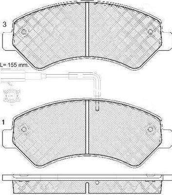 FIT FP1540E - Brake Pad Set, disc brake autospares.lv