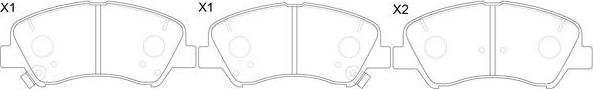 FIT FP1543 - Brake Pad Set, disc brake autospares.lv