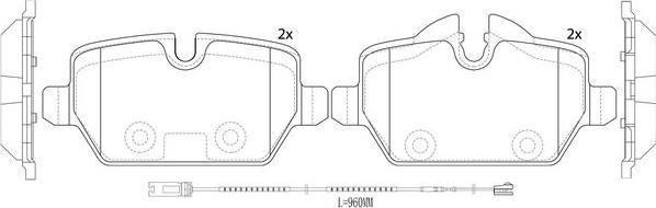 FIT FP1554E - Brake Pad Set, disc brake autospares.lv