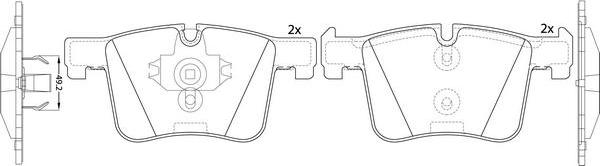 FIT FP1561 - Brake Pad Set, disc brake autospares.lv