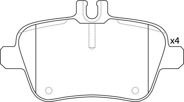 FIT FP1646 - Brake Pad Set, disc brake autospares.lv