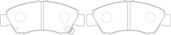 FIT FP1685 - Brake Pad Set, disc brake autospares.lv