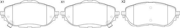 FIT FP1096 - Brake Pad Set, disc brake autospares.lv