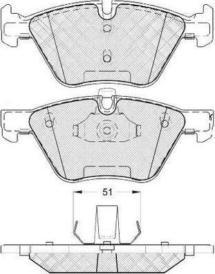 FIT FP1061 - Brake Pad Set, disc brake autospares.lv