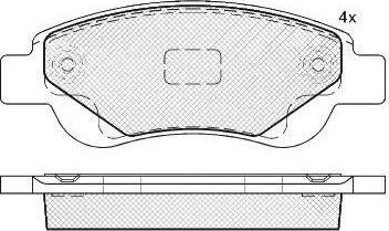 FIT FP1084 - Brake Pad Set, disc brake autospares.lv