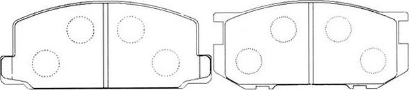 FIT FP1035 - Brake Pad Set, disc brake autospares.lv