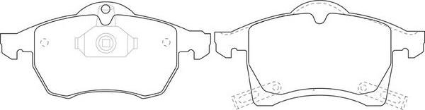 FIT FP1141 - Brake Pad Set, disc brake autospares.lv