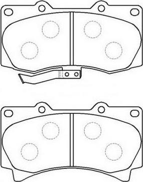FIT FP1119 - Brake Pad Set, disc brake autospares.lv