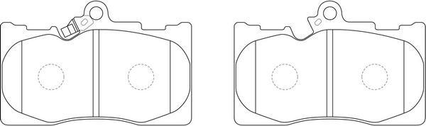 FIT FP1118 - Brake Pad Set, disc brake autospares.lv