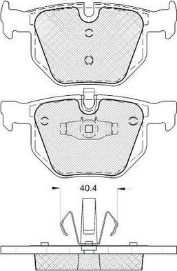 FIT FP1170 - Brake Pad Set, disc brake autospares.lv