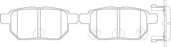 FIT FP1354 - Brake Pad Set, disc brake autospares.lv