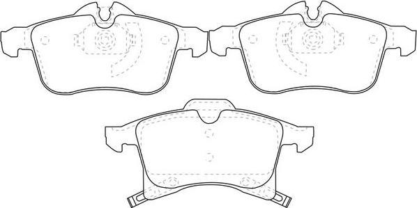 AUTOPART 1605080 - Brake Pad Set, disc brake autospares.lv